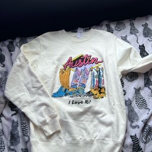 Austin I Love It! Cream Sweater